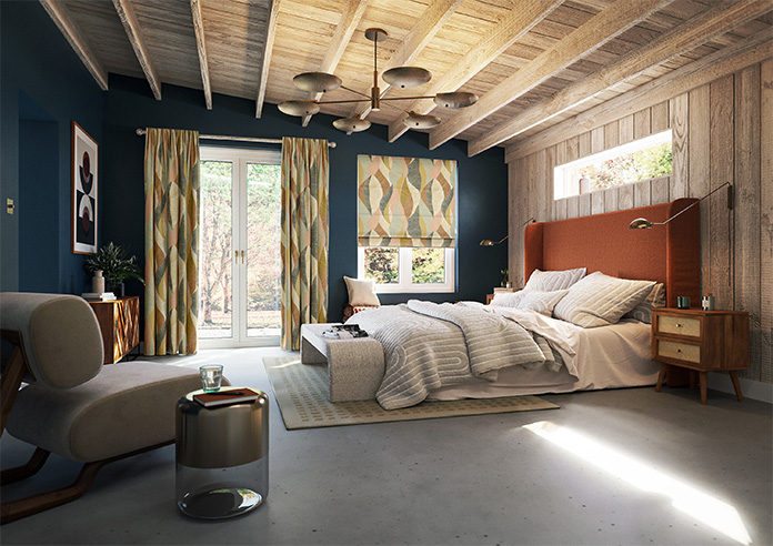 Anthurium, Caramel - Roman Blind - Image 6